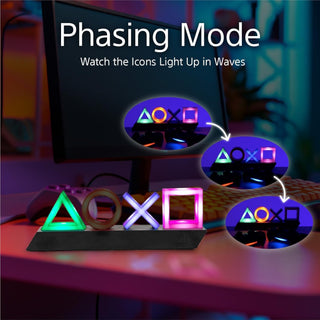 Lámpara Playstation Icons Luz de Noche Original