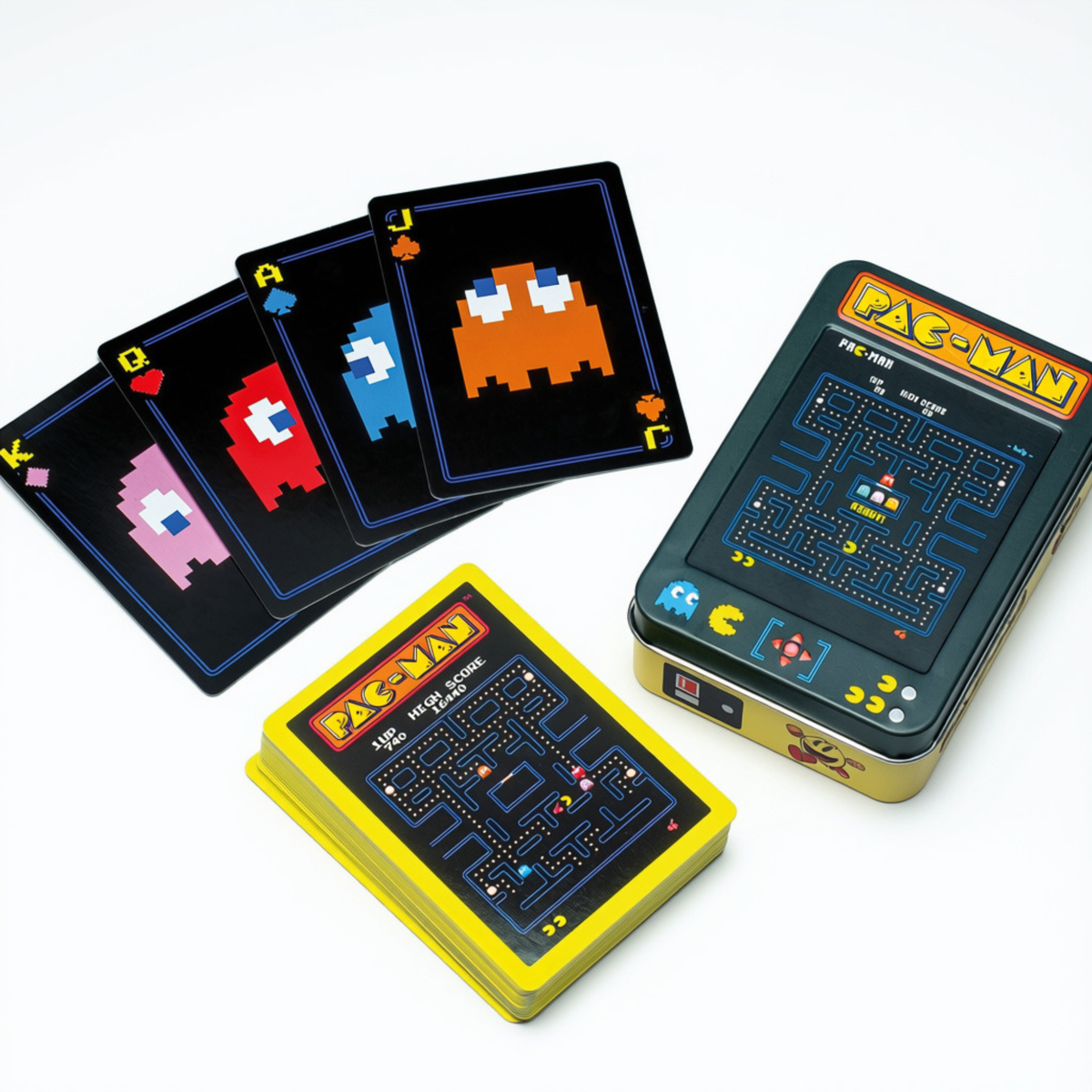 Baraja Pac-Man con Lata Metálica Coleccionable