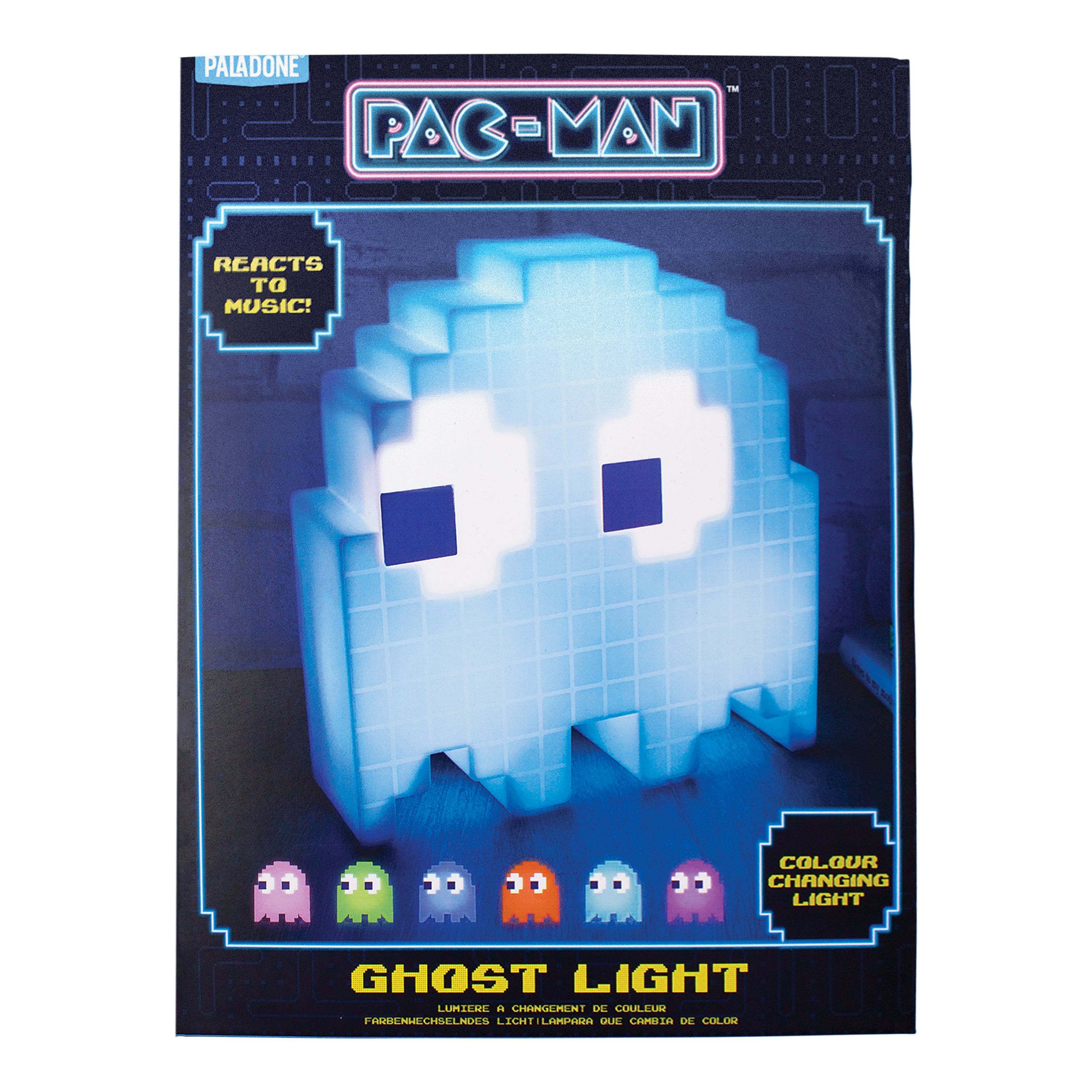 Lámpara Pac-Man Ghost con Luces de Colores Luz de Noche Original - Fan Army