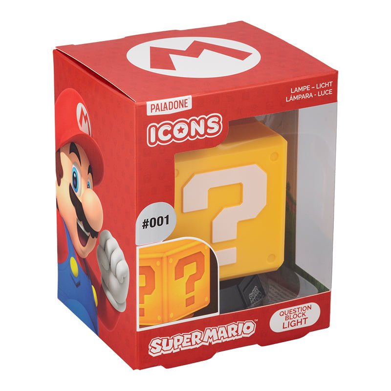Lámpara Super Mario Icon Signo de Interrogación Luz de Noche Original - Fan Army