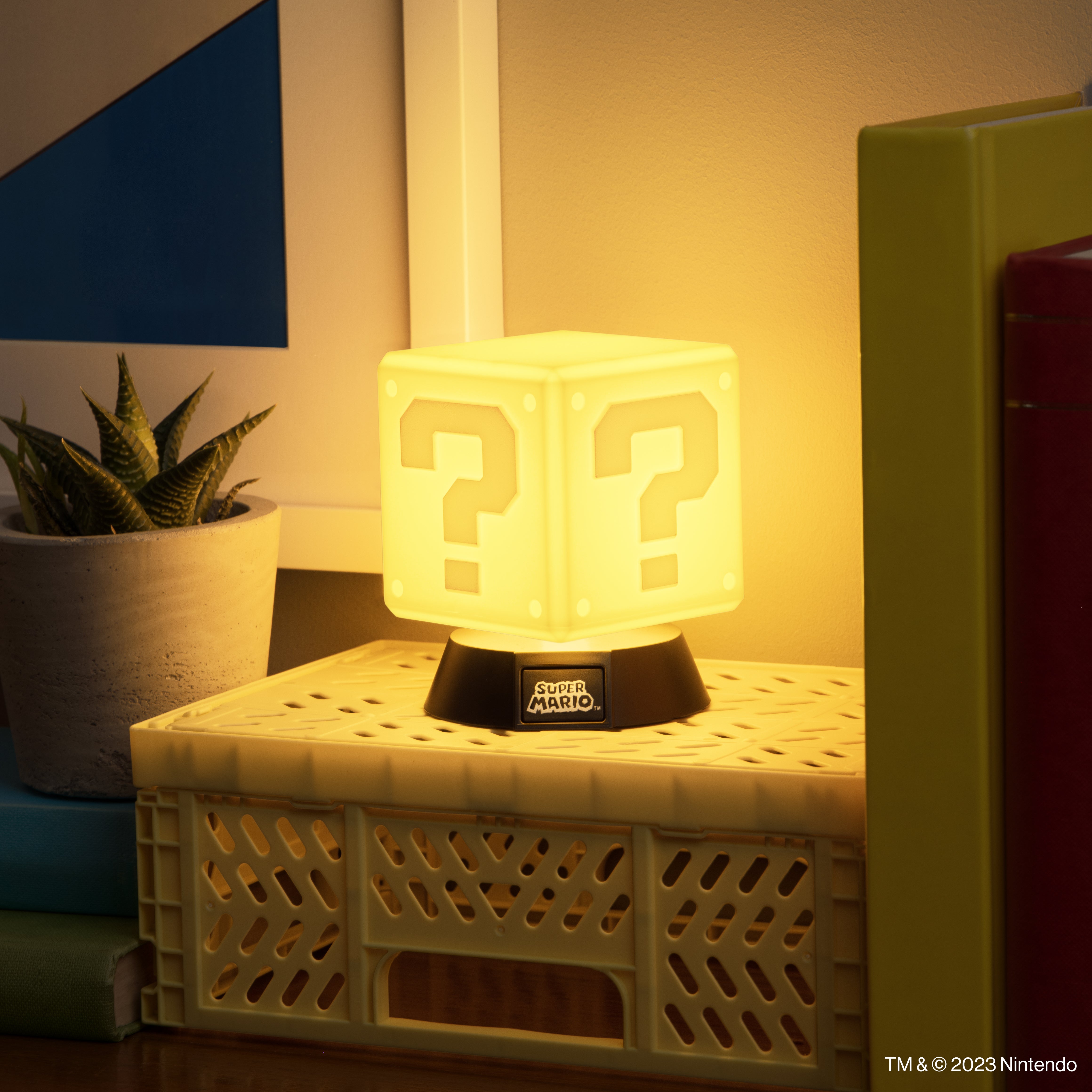 Lámpara Super Mario Icon Signo de Interrogación Luz de Noche Original - Fan Army