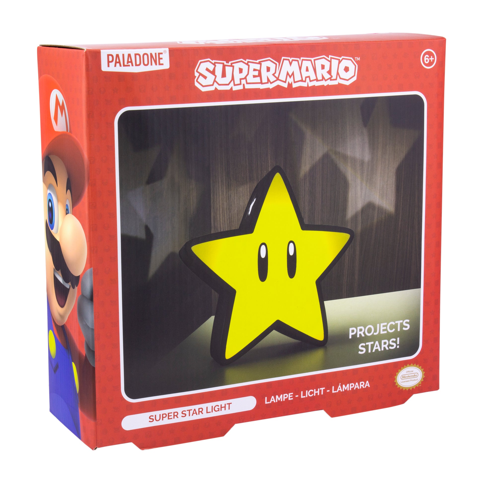 Lámpara Super Mario Superestrella Luz de Noche Original - Fan Army