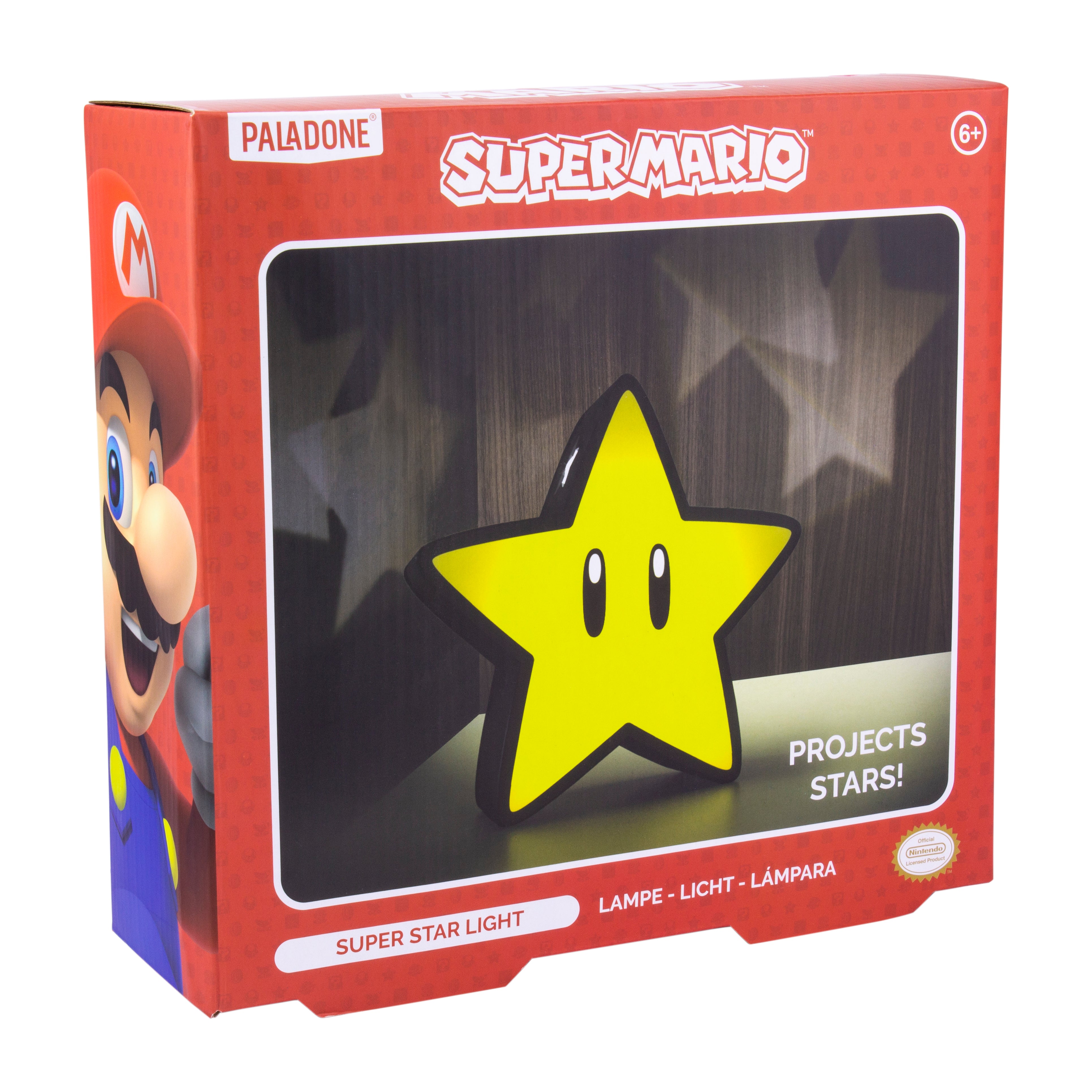 Lámpara Super Mario Superestrella Luz de Noche Original - Fan Army