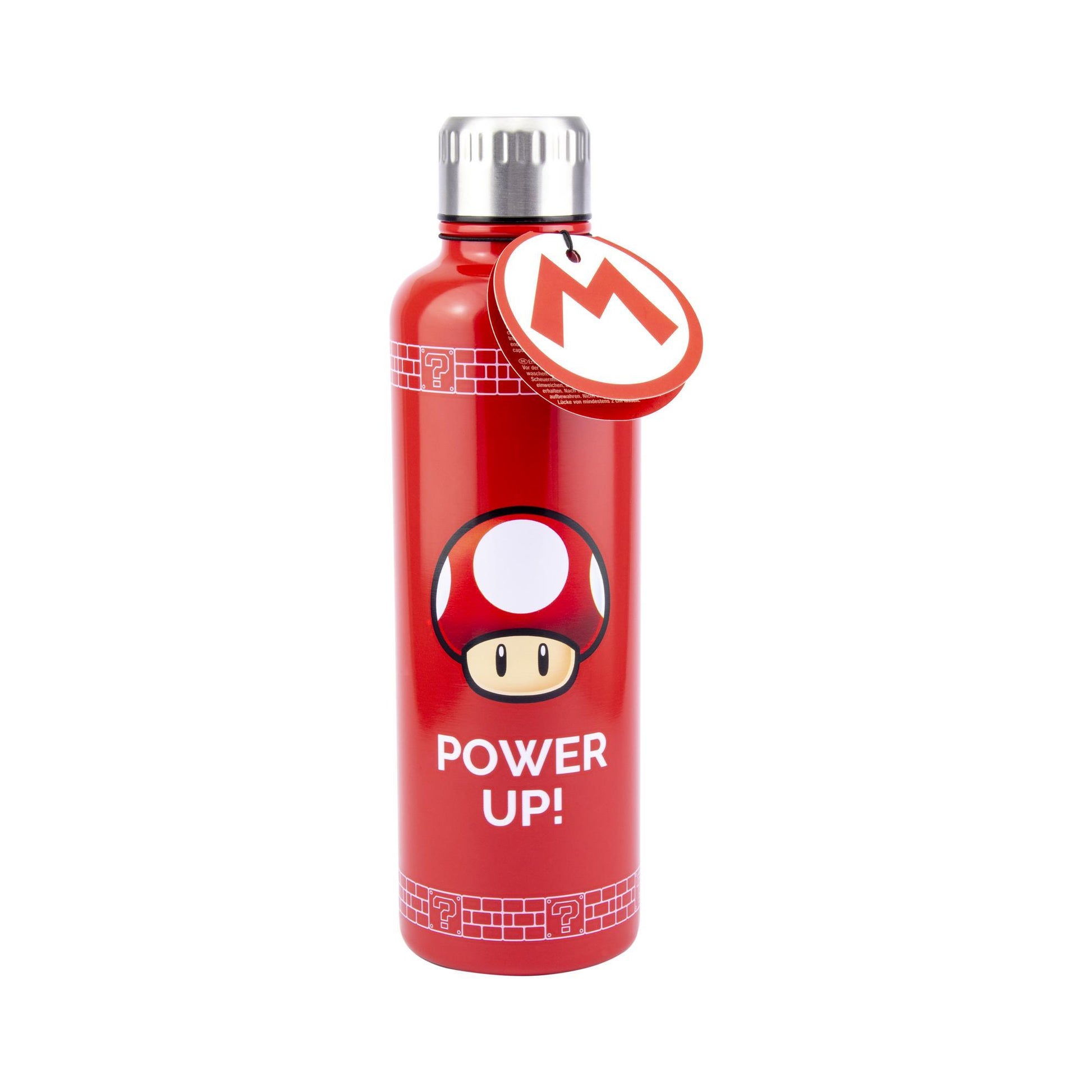 Botella de Acero Inoxidable Power Up de Super Mario Termo Original - Fan Army