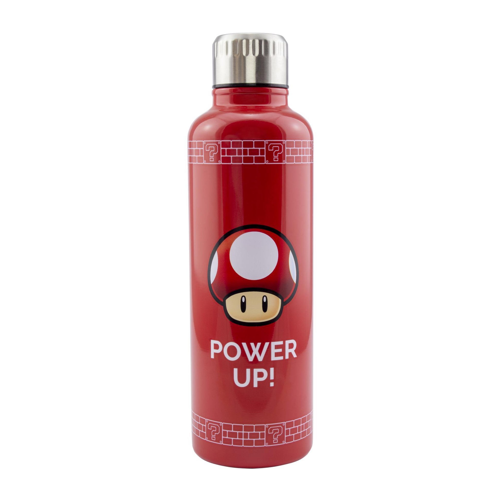 Botella de Acero Inoxidable Power Up de Super Mario Termo Original - Fan Army