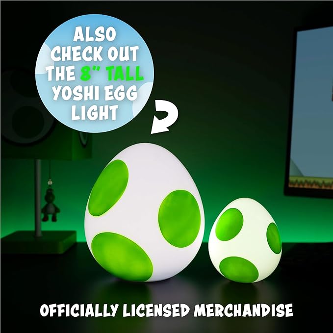 Lámpara Super Mario Yoshi Egg Mini Luz de Noche Original - Fan Army