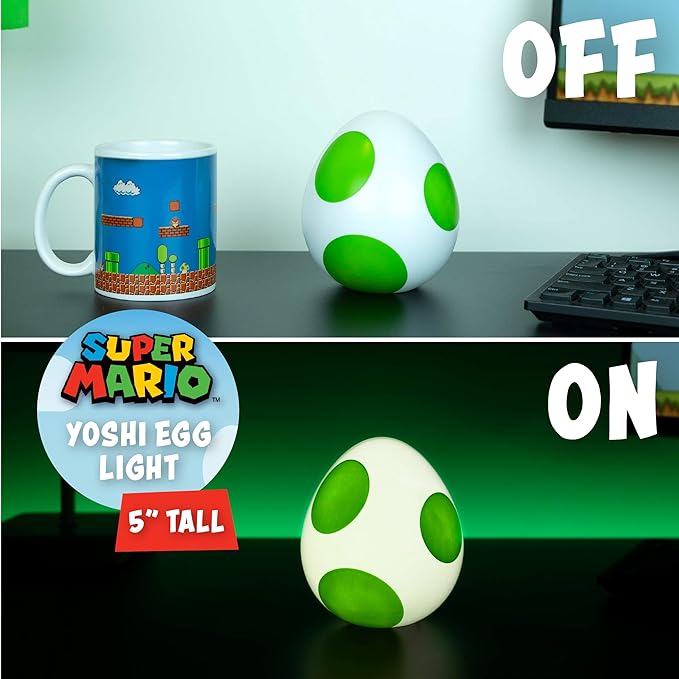Lámpara Super Mario Yoshi Egg Mini Luz de Noche Original - Fan Army