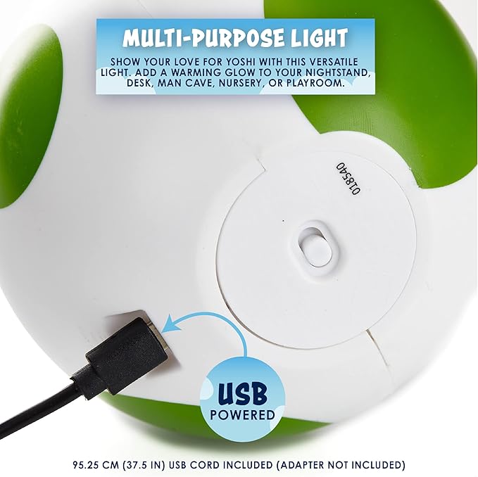 Lámpara Super Mario Yoshi Egg Mini Luz de Noche Original - Fan Army