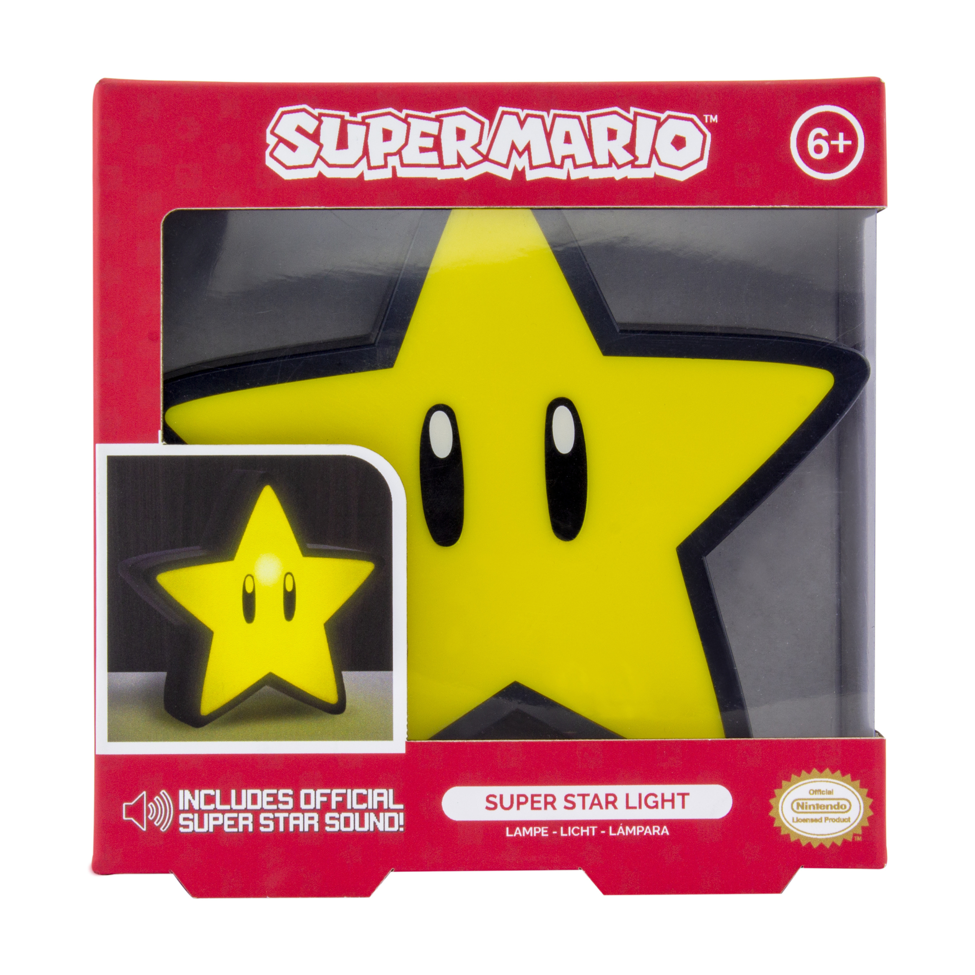 Lámpara Super Mario Super Star Oficial con Sonido y Luz