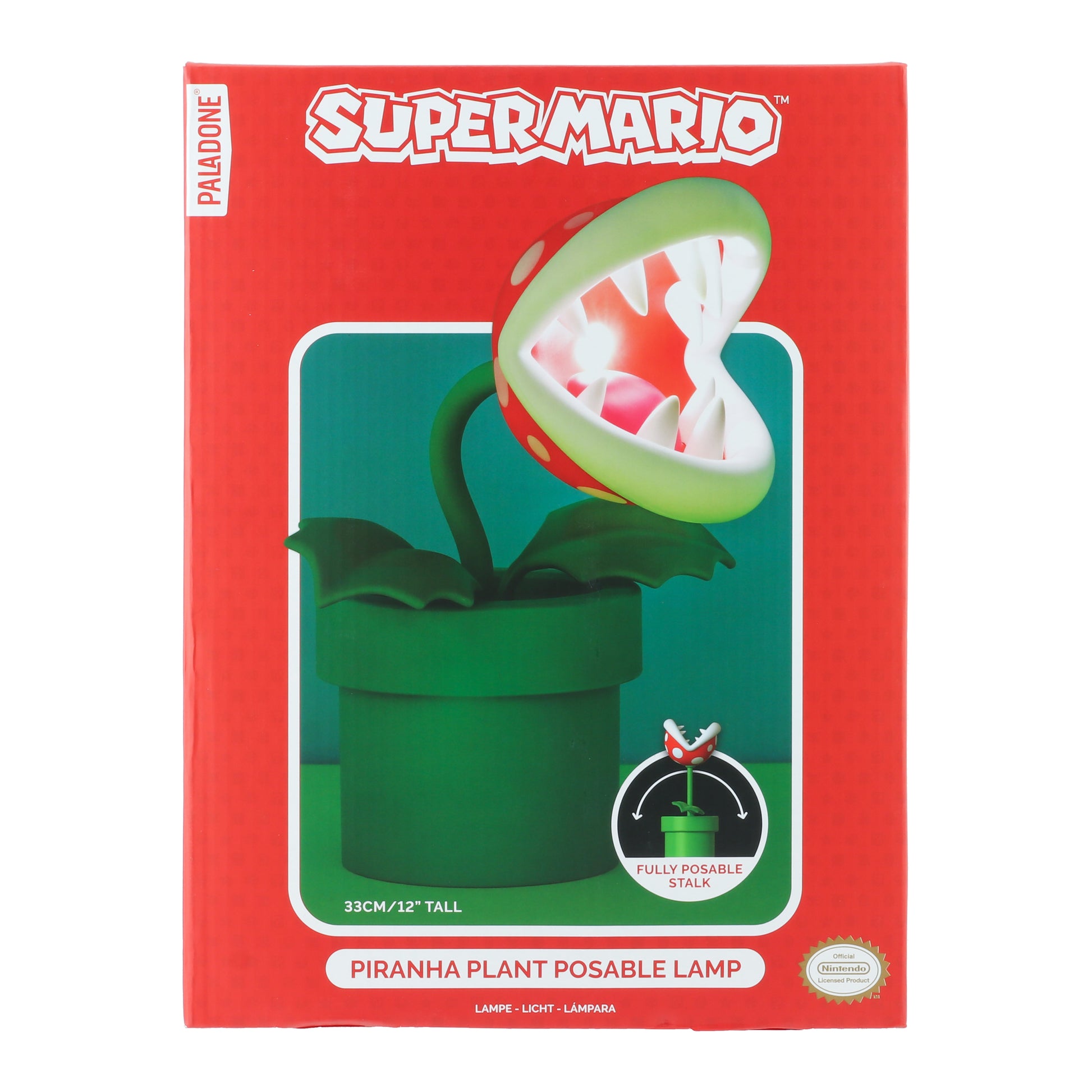 Lámpara Super Mario Planta Piraña Luz de Noche Original - Fan Army