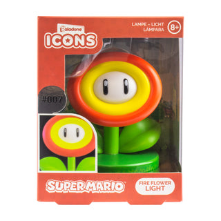 Paladone | Super Mario | Icon Fire Flower Light V2, Producto Oficial