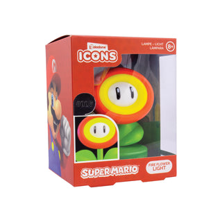 Paladone | Super Mario | Icon Fire Flower Light V2, Producto Oficial