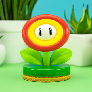 Paladone | Super Mario | Icon Fire Flower Light V2, Producto Oficial