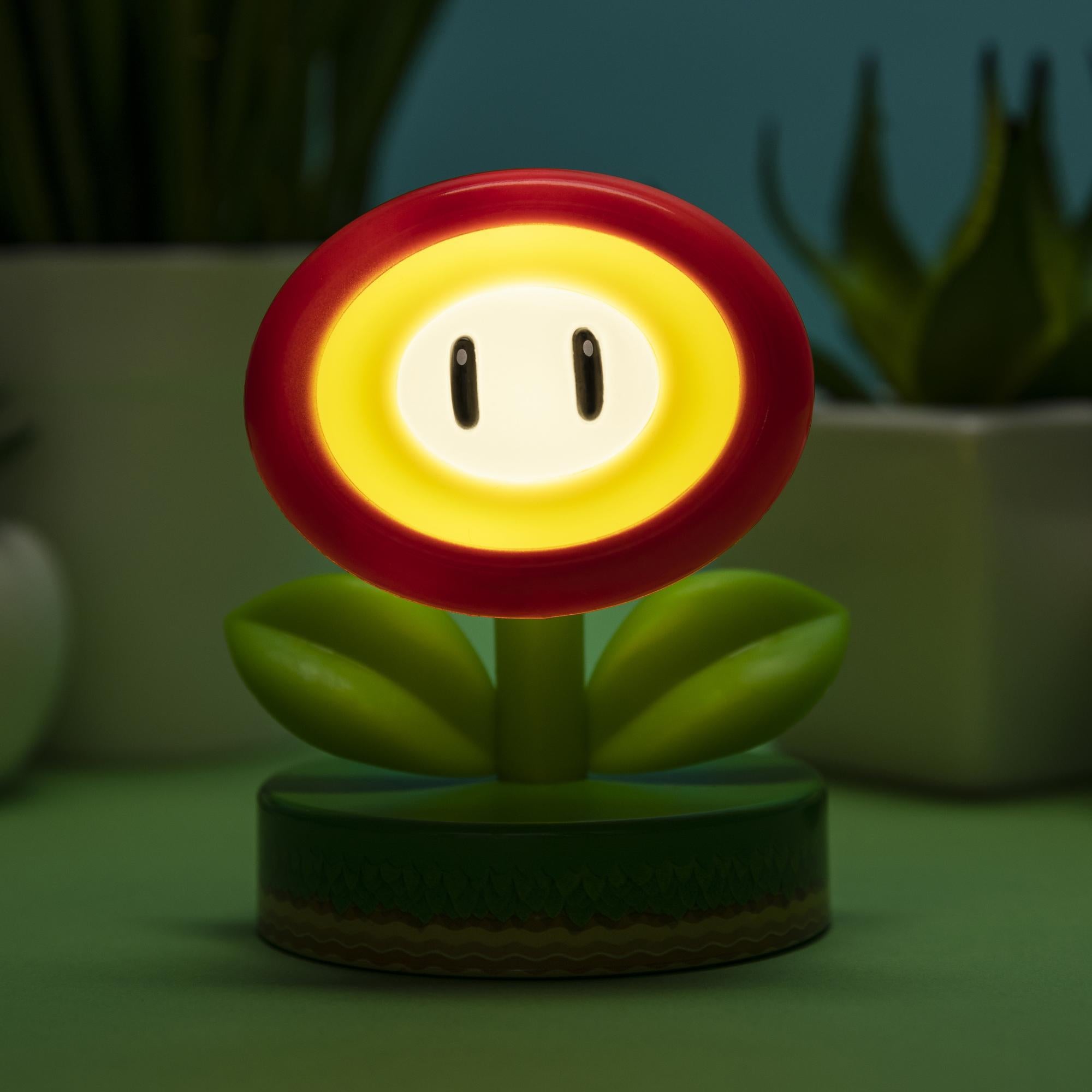 Lámpara Super Mario Icon Fire Flower Luz de Noche Original - Fan Army