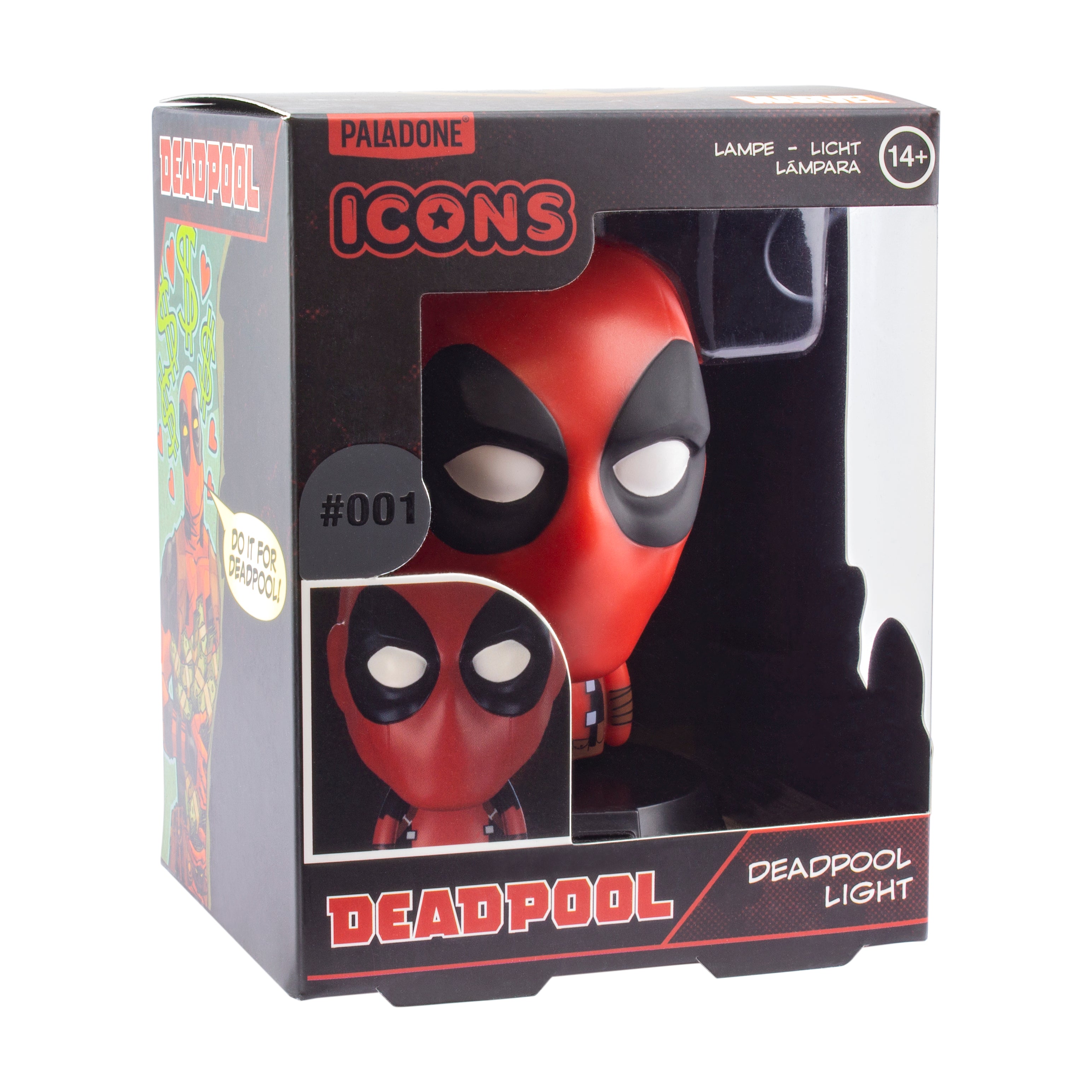 Lámpara Deadpool Icon Marvel Luz de Noche Original - Fan Army