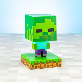 Paladone | Minecraft | Icon Luz de Zombie V2, Producto Oficial
