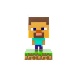 Paladone | Minecraft | Icon Luz de Steve V2, Producto Oficial