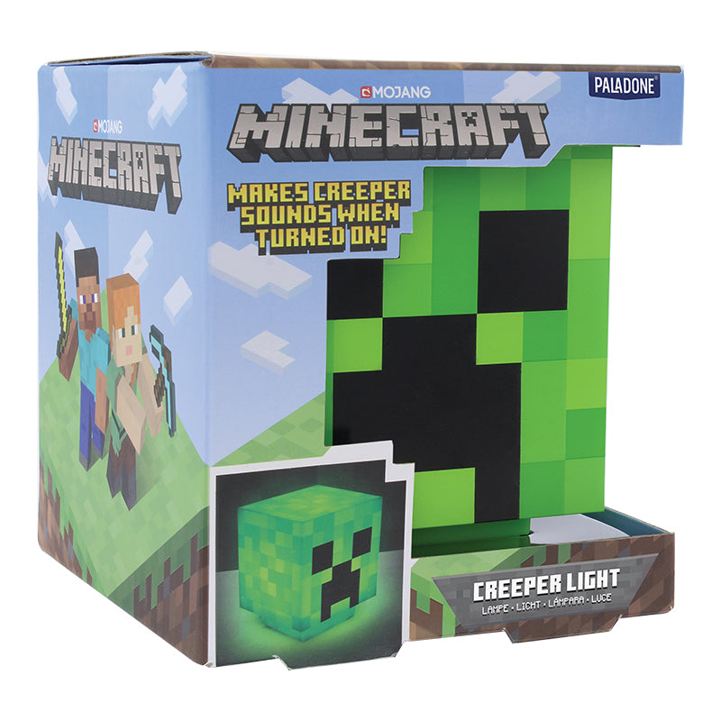 Lámpara Minecraft Creeper con Sonido Luz de Noche Original - Fan Army