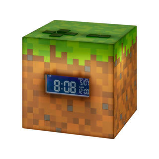 Paladone | Minecraft | Reloj con Alarma Inspirado en Minecraft, Producto Oficial