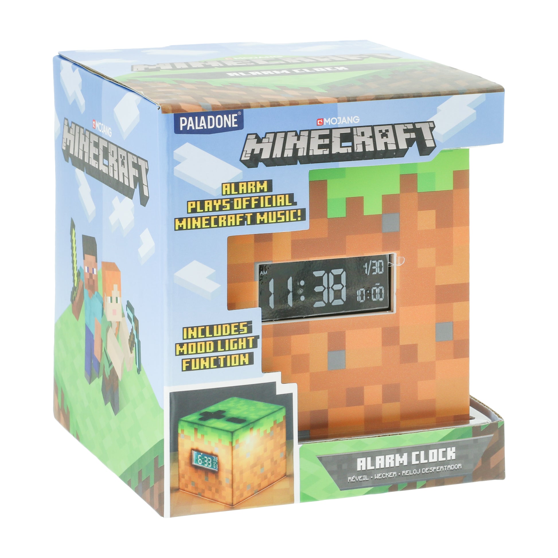 Reloj Despertador de Minecraft Lámpara de Noche Original - Fan Army