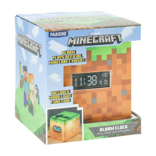Paladone | Minecraft | Reloj con Alarma Inspirado en Minecraft, Producto Oficial