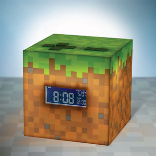 Paladone | Minecraft | Reloj con Alarma Inspirado en Minecraft, Producto Oficial