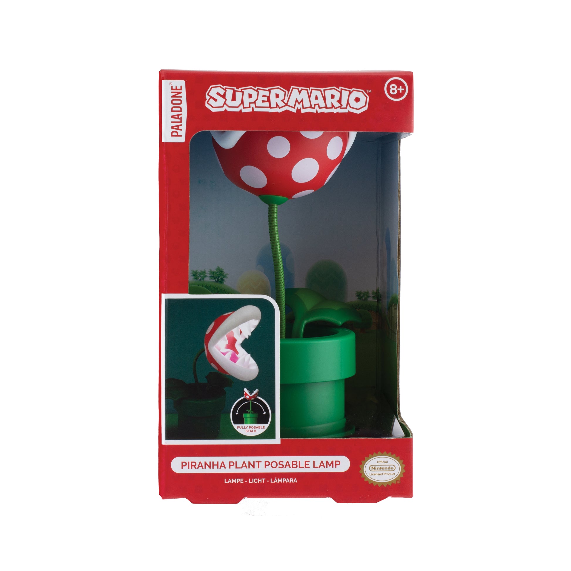 Lámpara Super Mario Mini Planta Piraña Luz de Noche Original - Fan Army