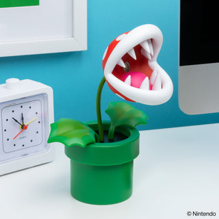 Lámpara Super Mario Mini Planta Piraña Luz de Noche Original
