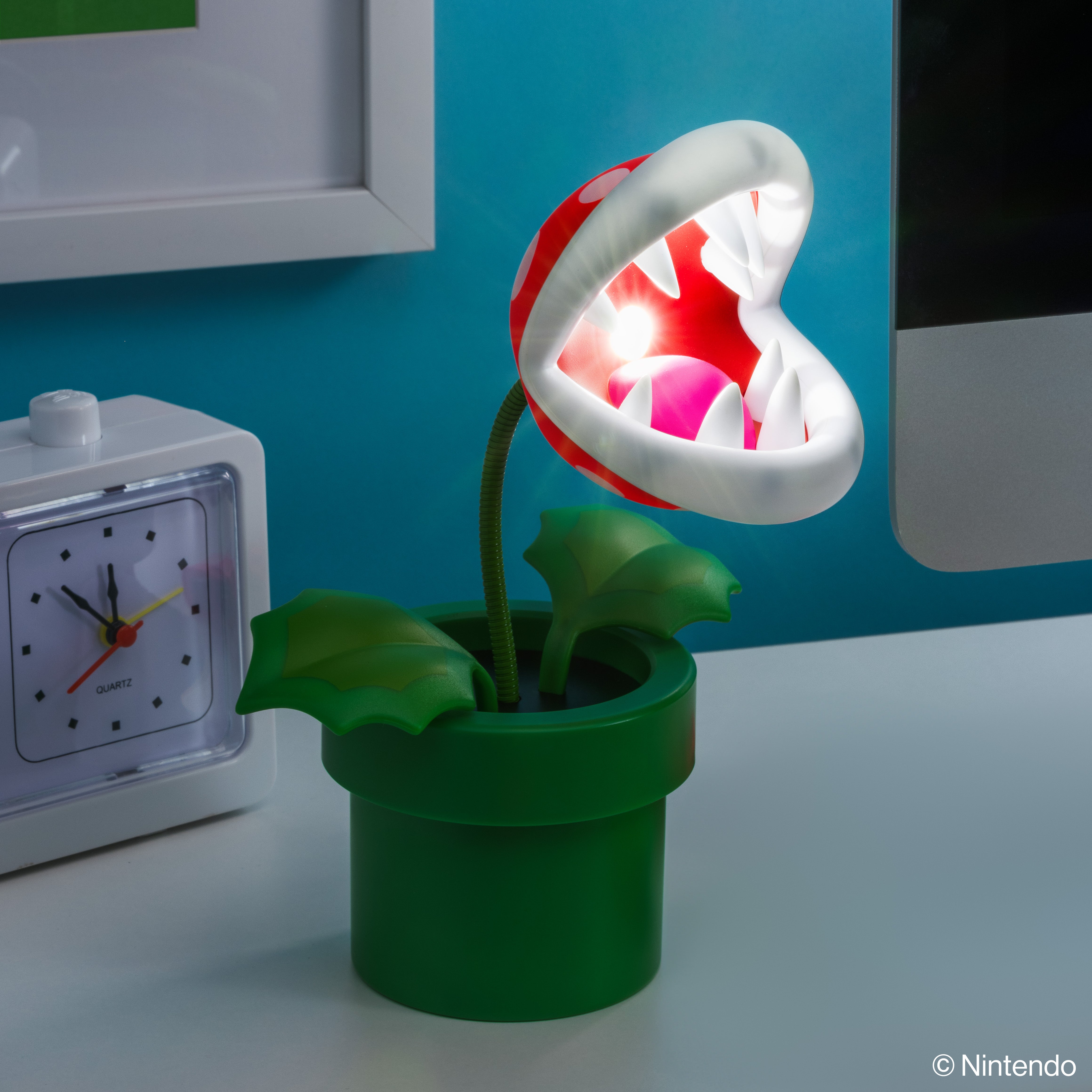 Lámpara Super Mario Mini Planta Piraña Luz de Noche Original - Fan Army