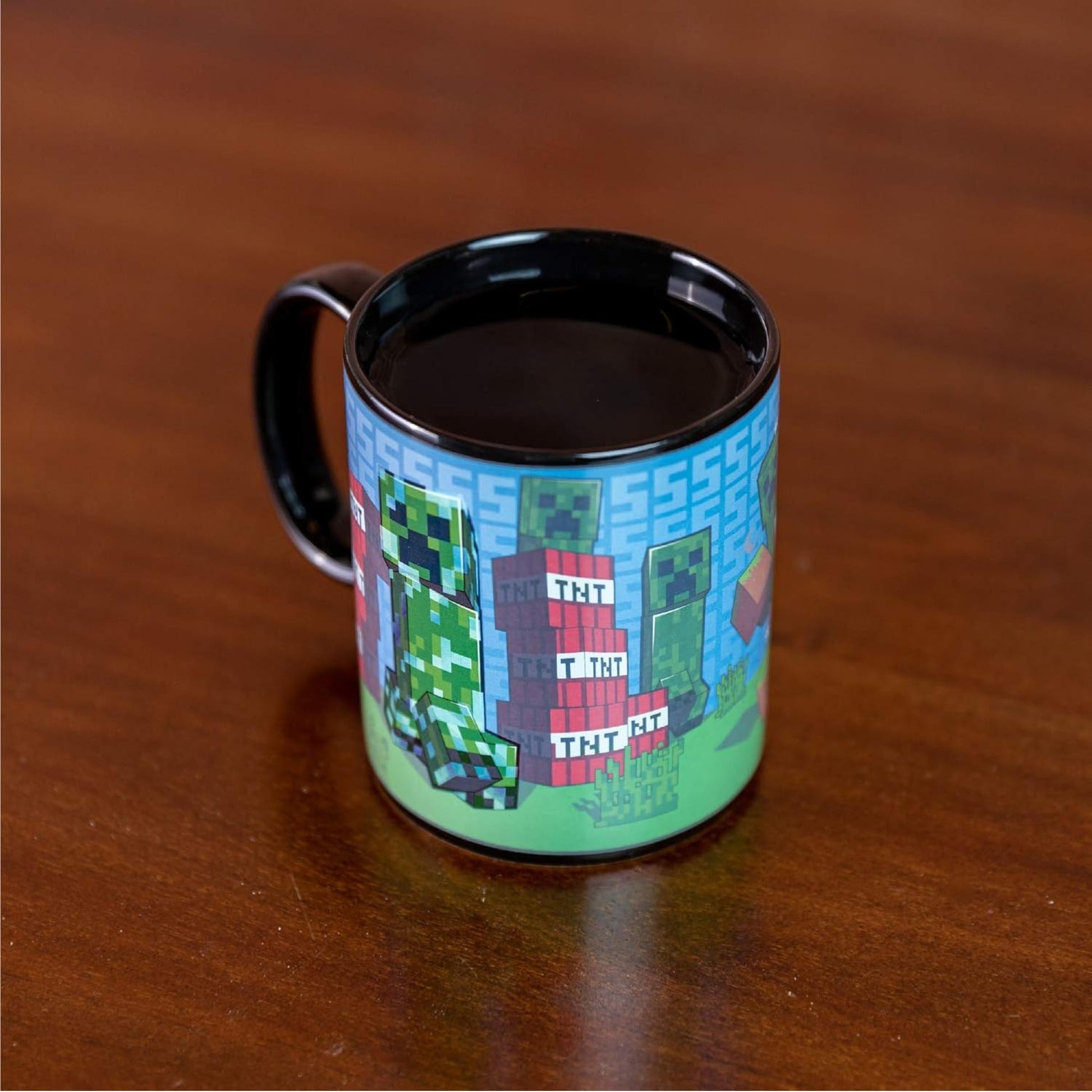 Taza Mágica Creeper de Minecraft Activación por Calor Original - Fan Army