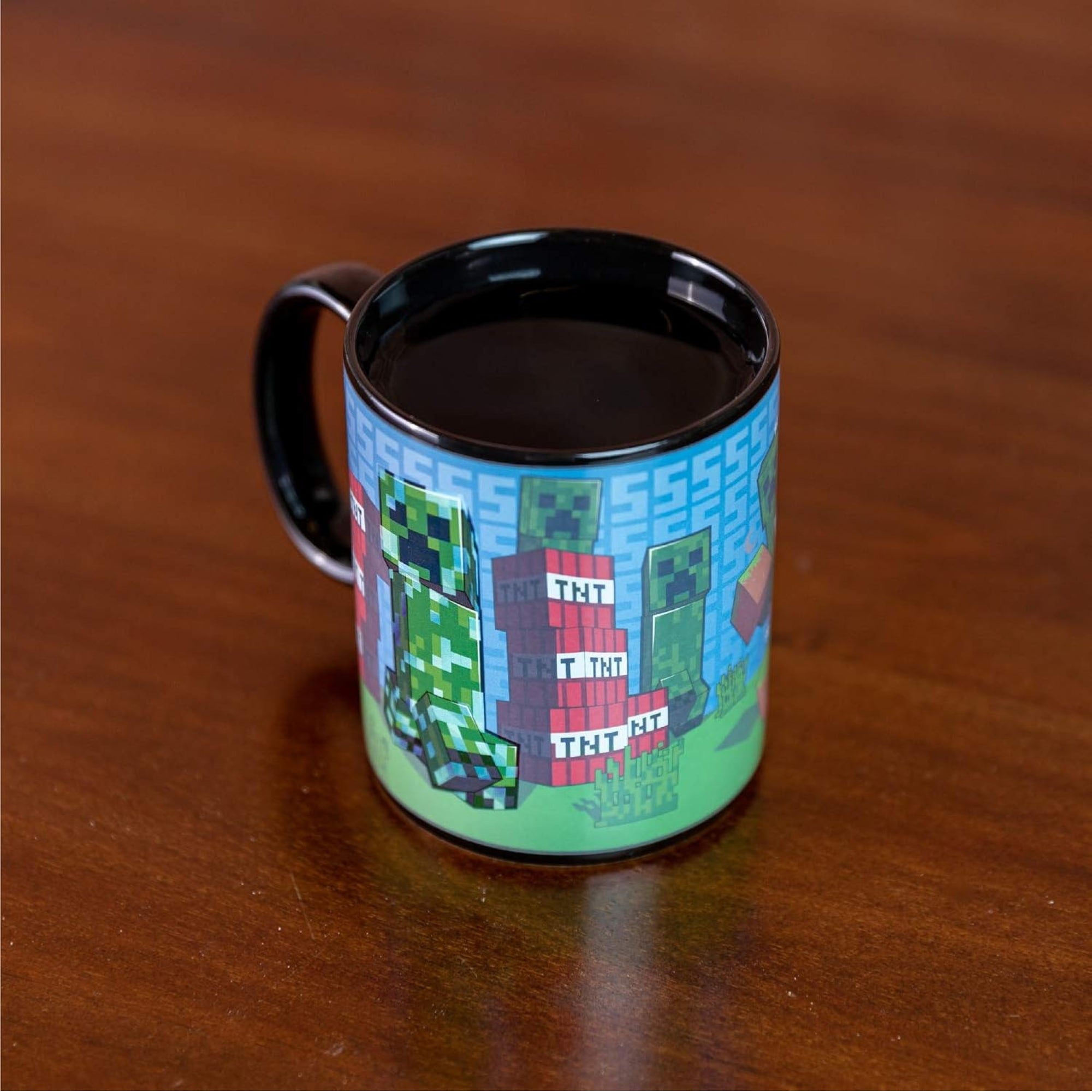 Taza Mágica Creeper de Minecraft Activación por Calor Original - Fan Army