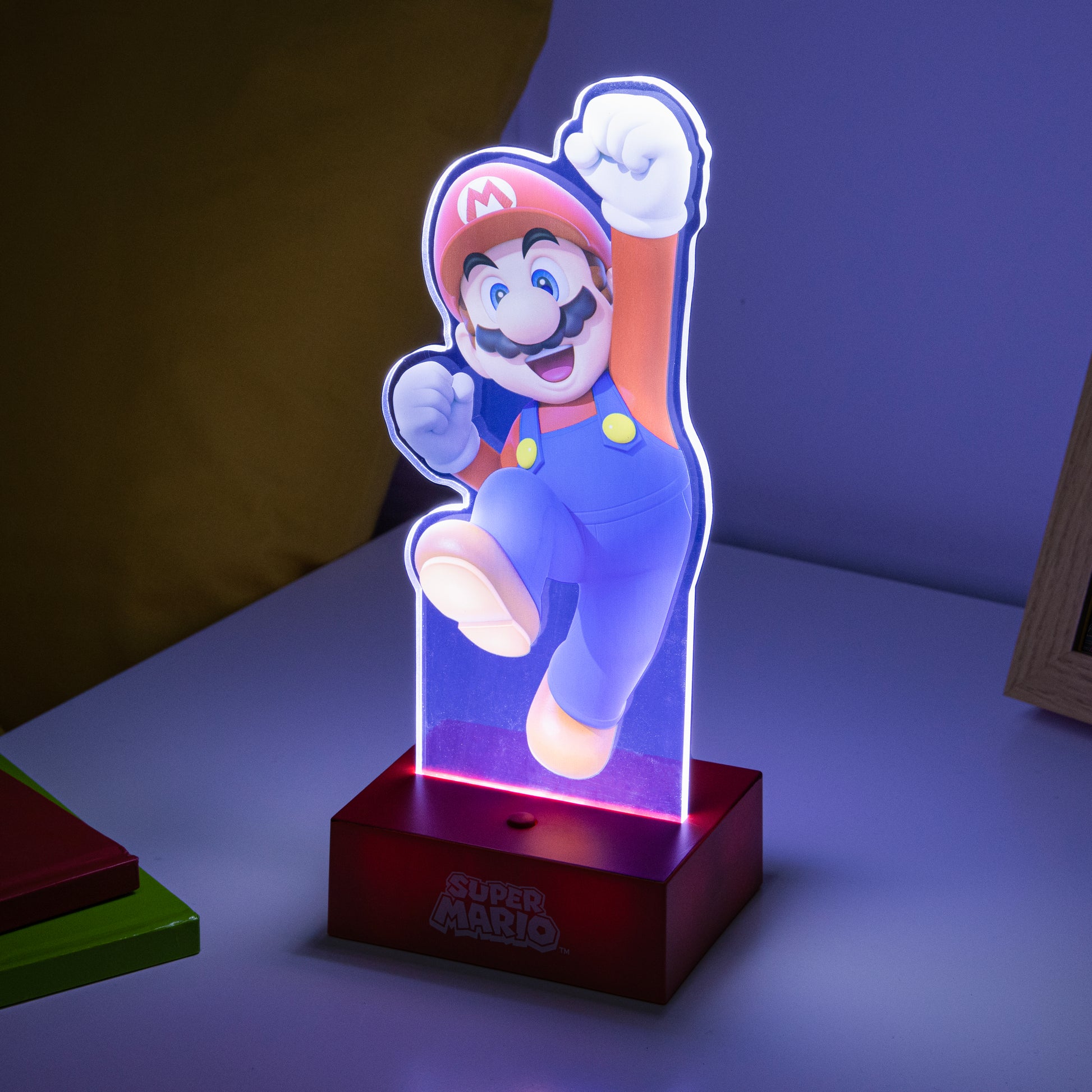 Lámpara Super Mario Decorativa de Acrílico Luz de Noche Original - Fan Army