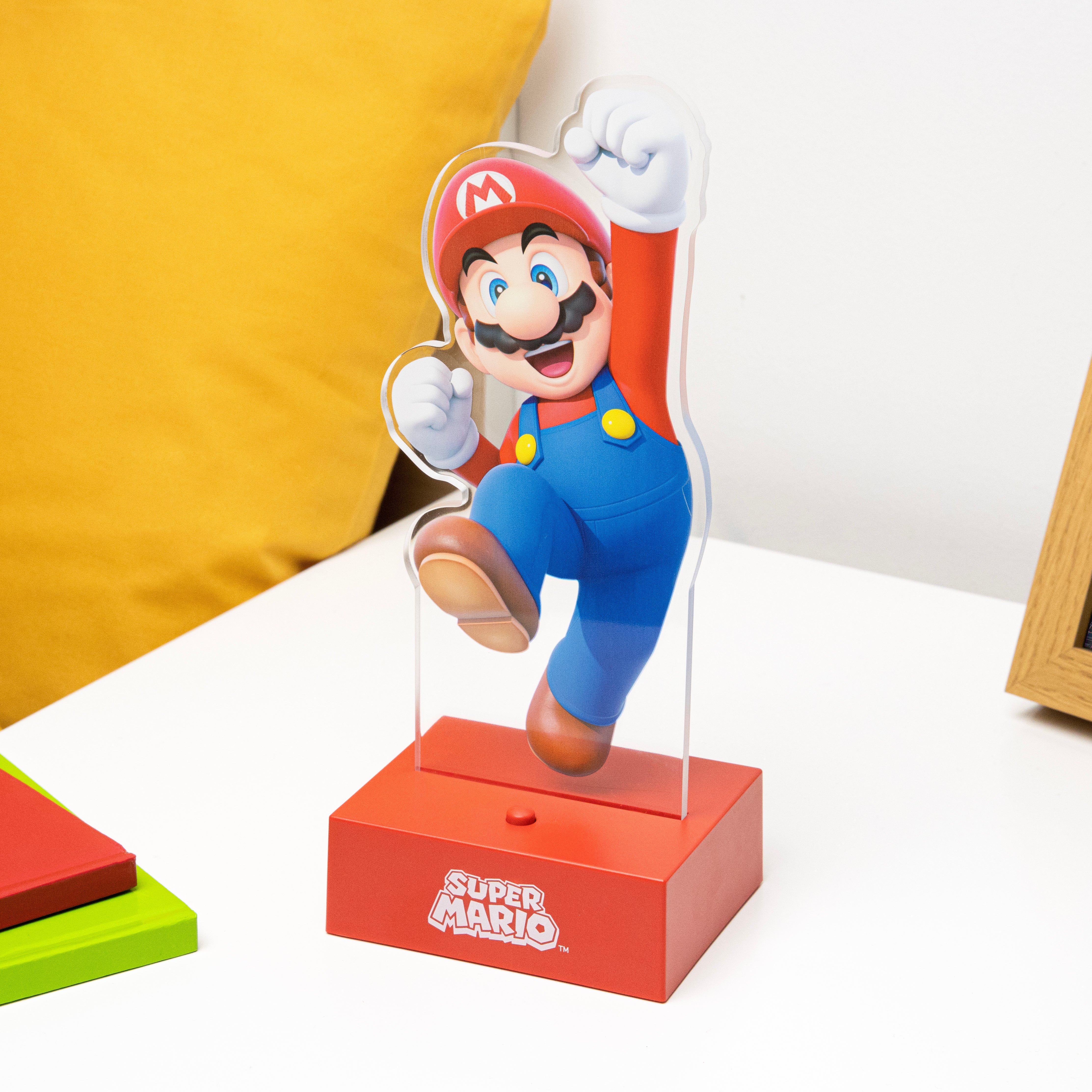 Lámpara Super Mario Decorativa de Acrílico Luz de Noche Original - Fan Army