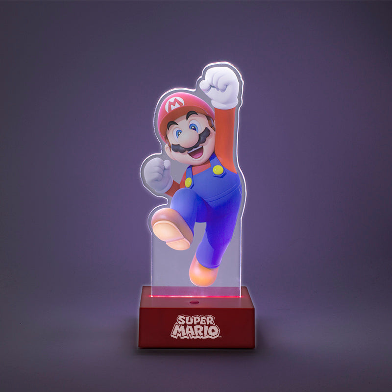 Lámpara Super Mario Decorativa de Acrílico Luz de Noche Original - Fan Army