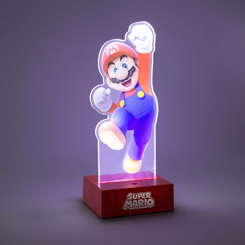 Lámpara Super Mario Decorativa de Acrílico Luz de Noche Original - Fan Army