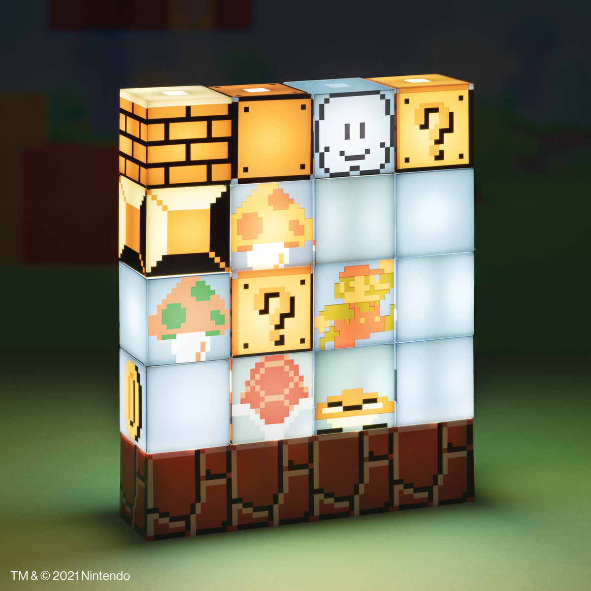 Lámpara Super Mario Crea tu Propio Nivel Luz de Noche Original - Fan Army