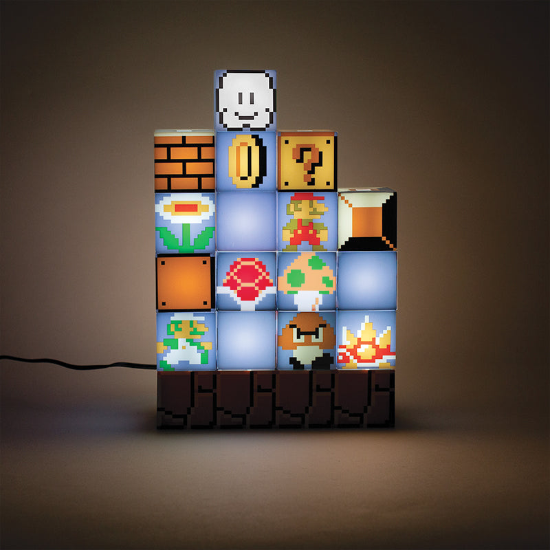 Lámpara Super Mario Crea tu Propio Nivel Luz de Noche Original - Fan Army