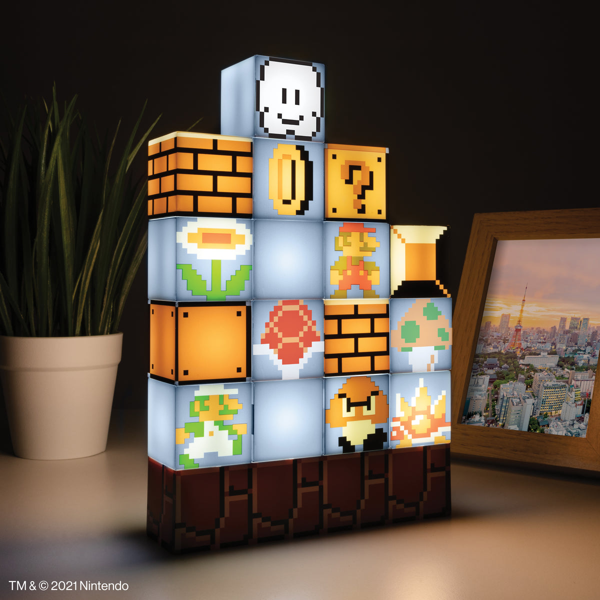 Lámpara Super Mario Crea tu Propio Nivel Luz de Noche Original - Fan Army