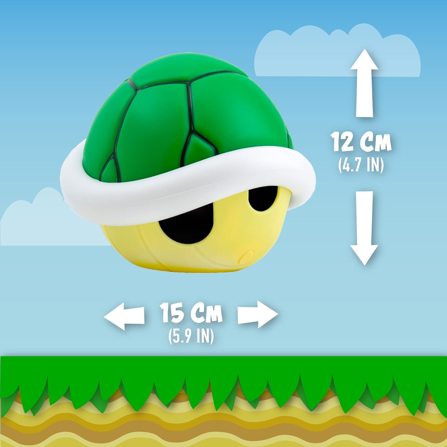 Lámpara Mario Kart Caparazón Verde con Sonido Original - Fan Army