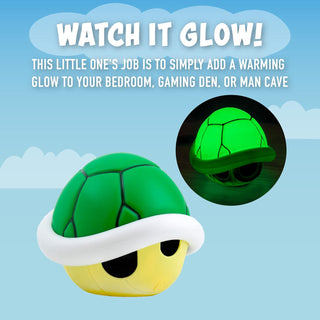 Lámpara Caparazón Verde Super Mario – Luz LED con Sonido | Producto Oficial Nintendo