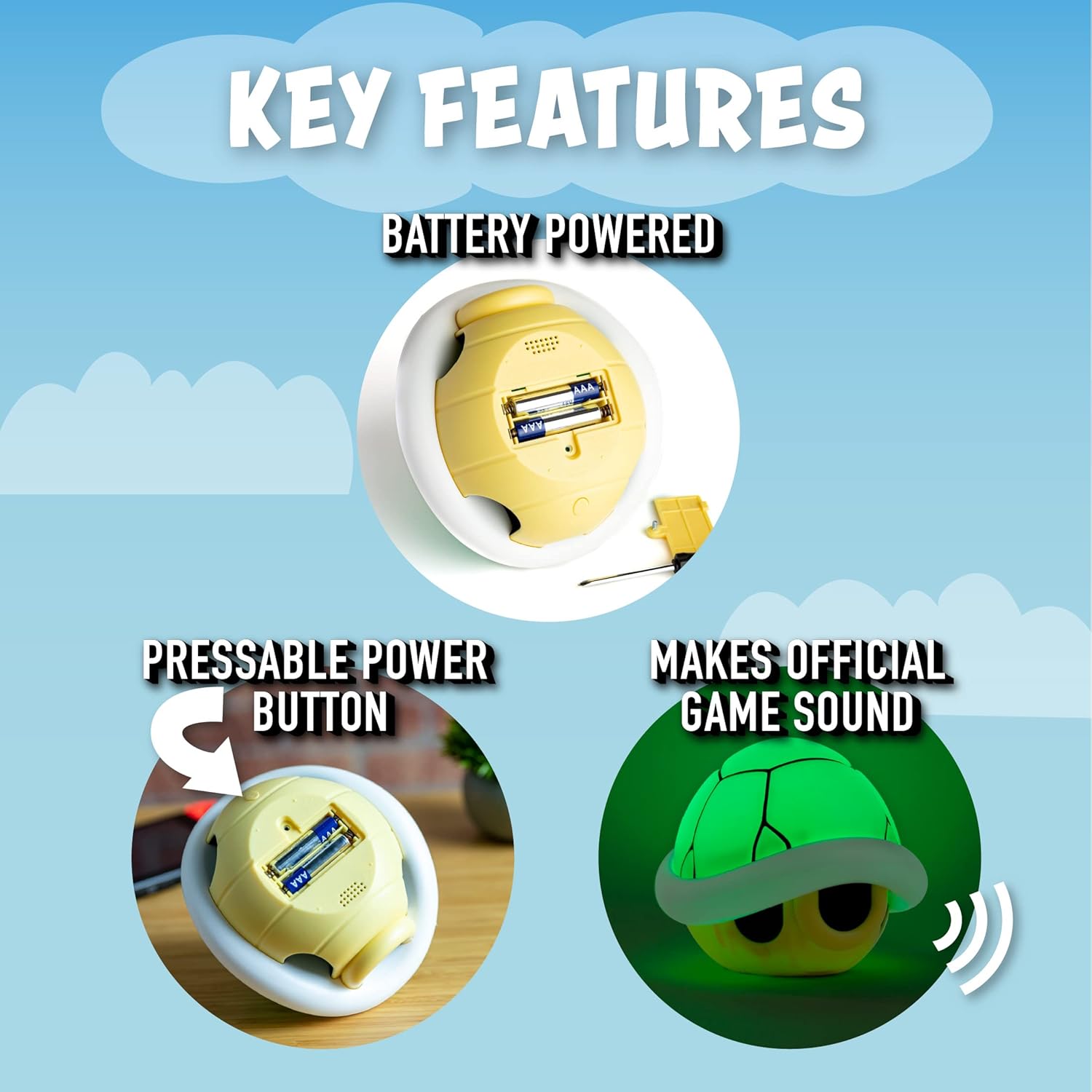 Lámpara Mario Kart Caparazón Verde con Sonido Original - Fan Army