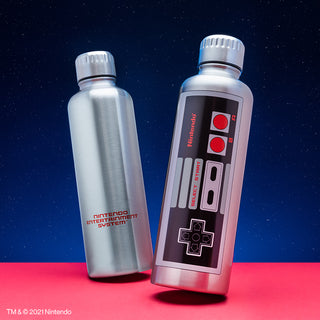 Botella de Acero Inoxidable Control NES de Nintendo Termo Original