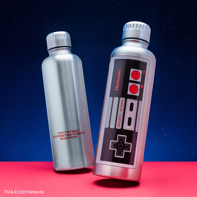 Botella de Acero Inoxidable Control NES de Nintendo Termo Original - Fan Army