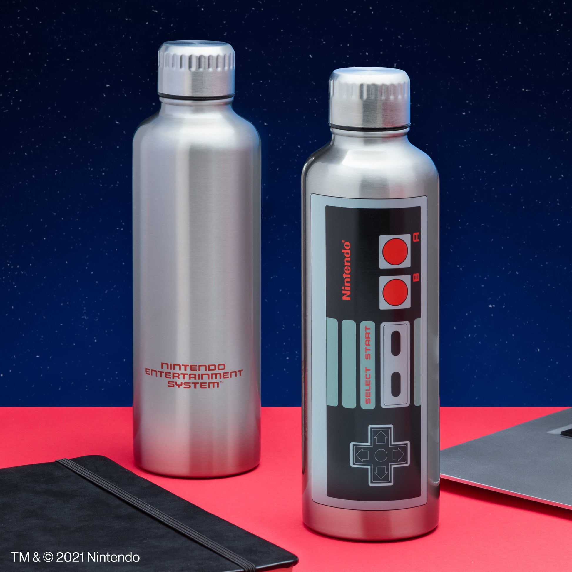 Botella de Acero Inoxidable Control NES de Nintendo Termo Original - Fan Army