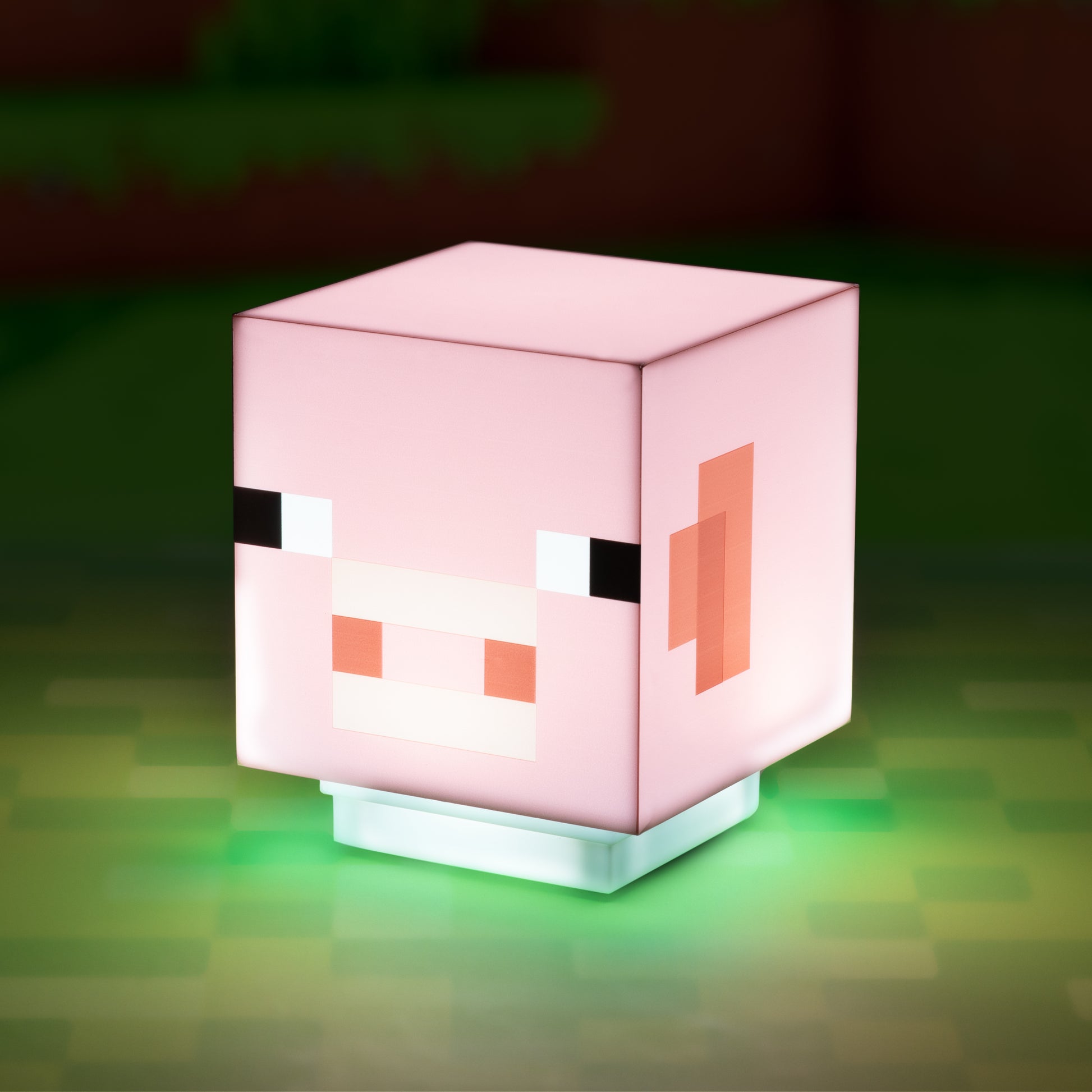 Lámpara Minecraft Pig Bloque con Sonido Luz de Noche Original - Fan Army