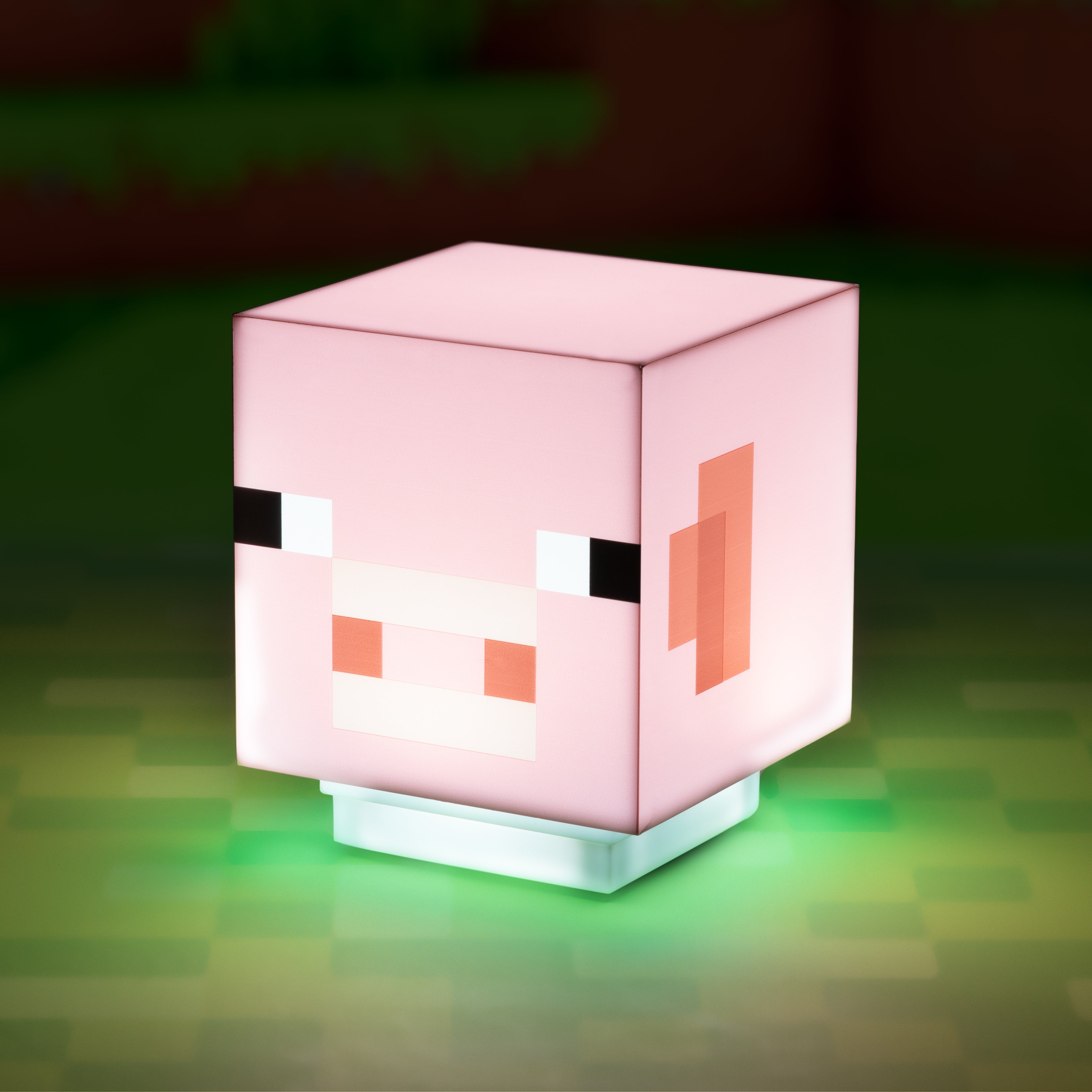 Lámpara Minecraft Pig Bloque con Sonido Luz de Noche Original - Fan Army