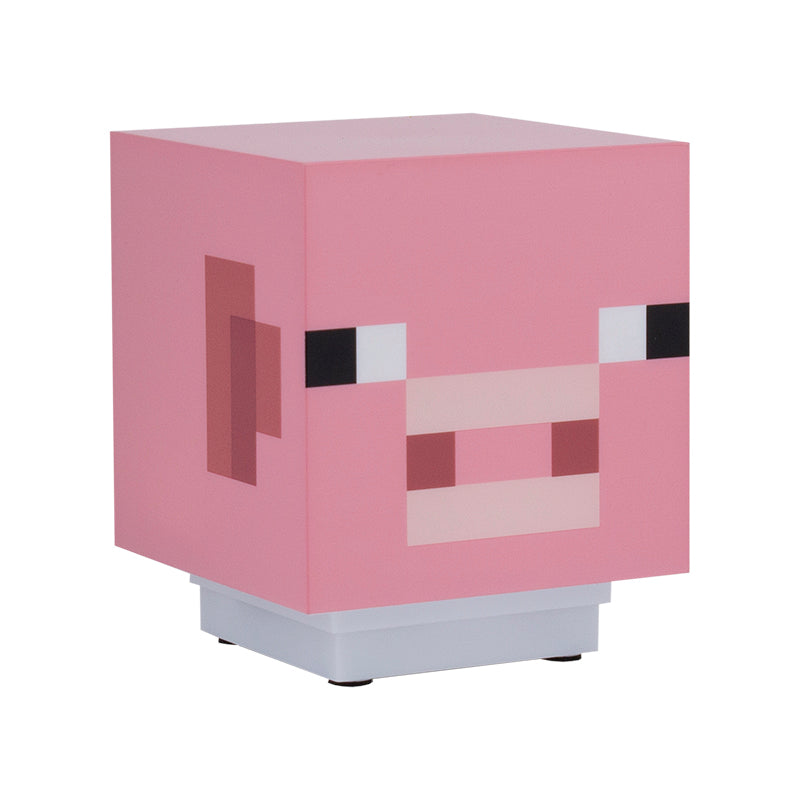 Lámpara Minecraft Pig Bloque con Sonido Luz de Noche Original - Fan Army