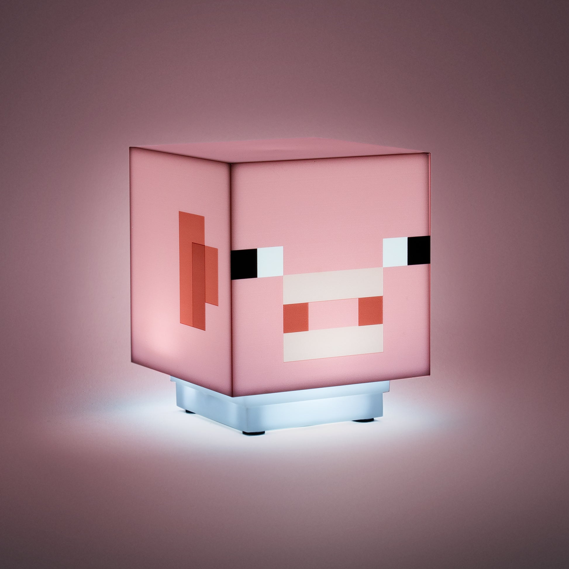 Lámpara Minecraft Pig Bloque con Sonido Luz de Noche Original - Fan Army