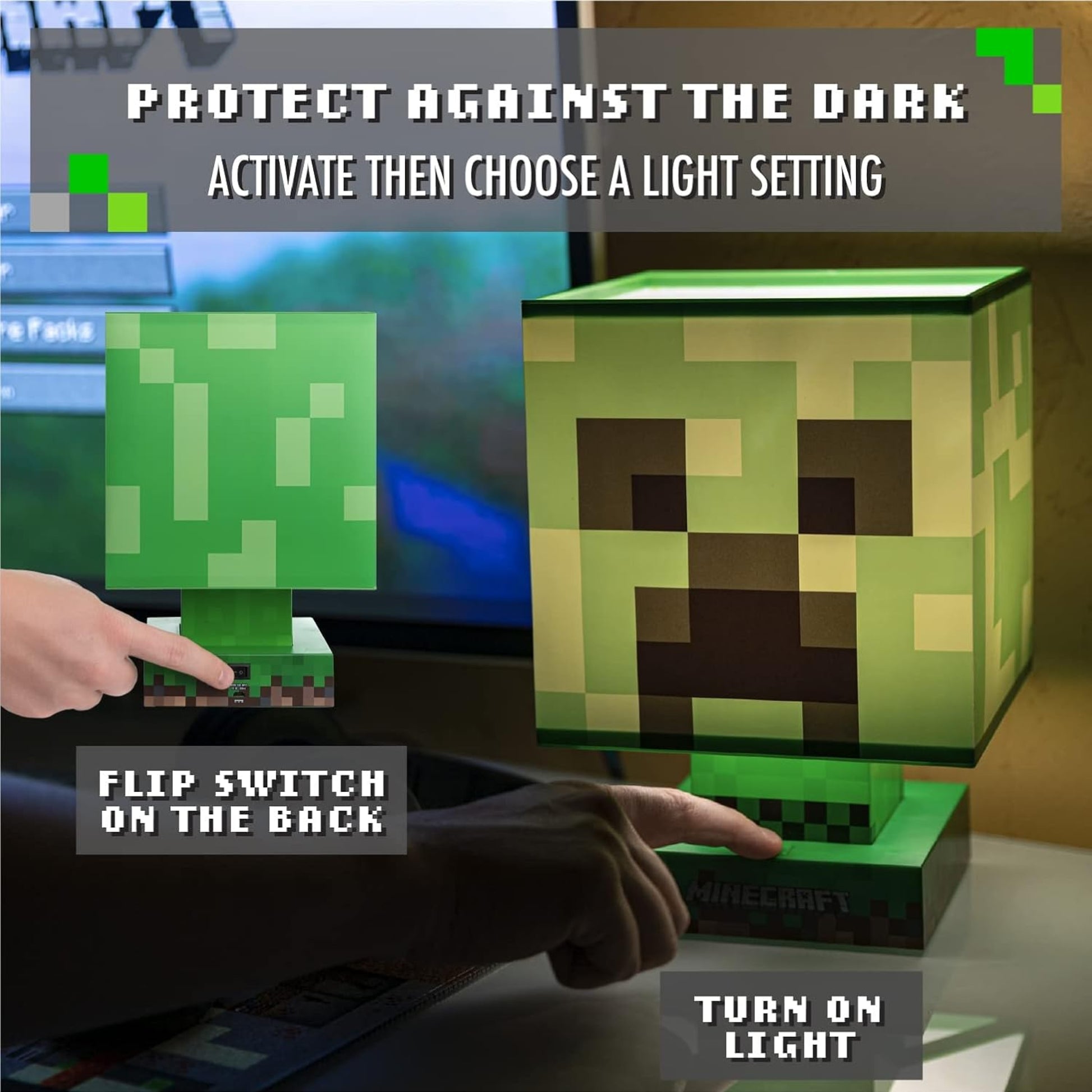 Lámpara Minecraft Creeper Luz de Noche Original - Fan Army