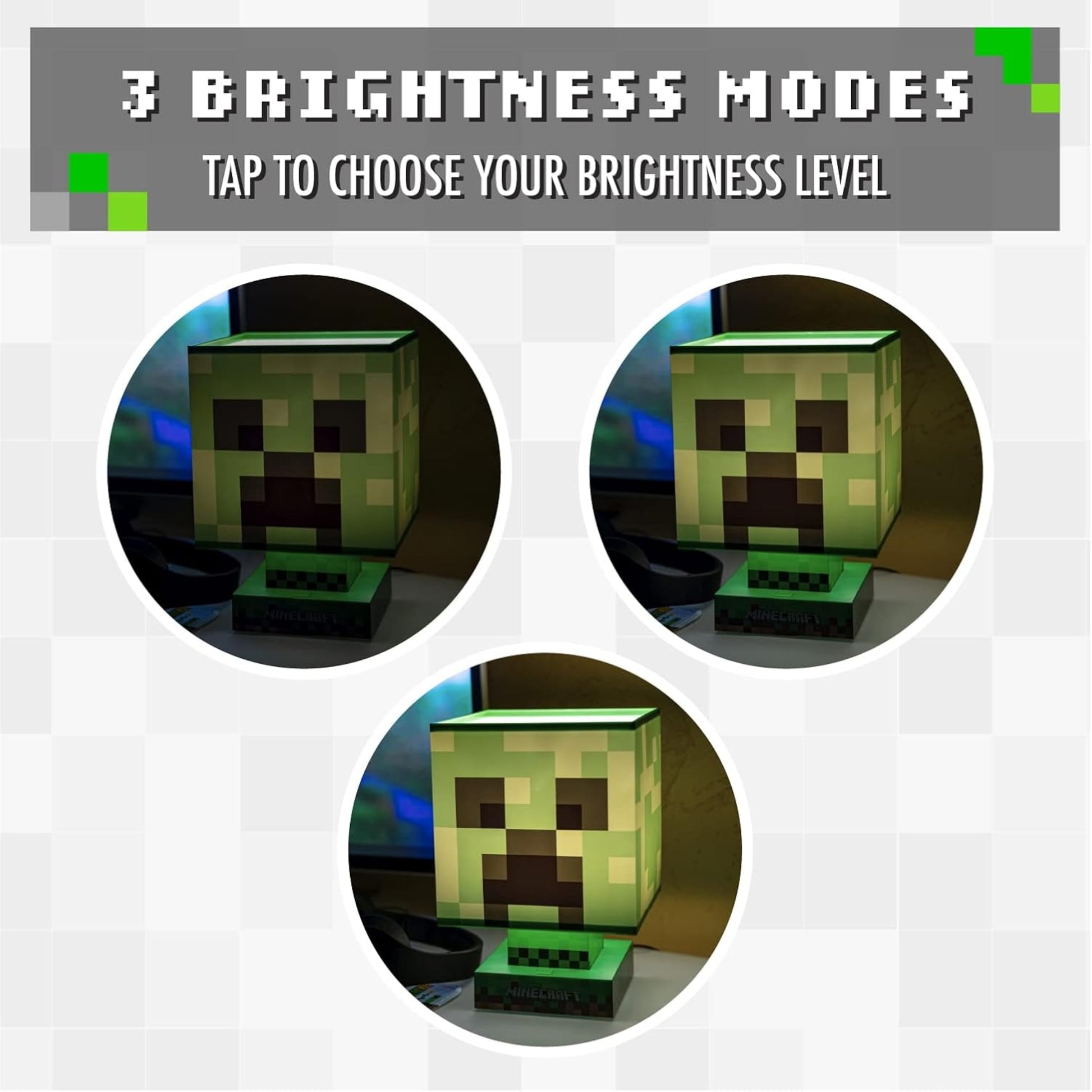 Lámpara Minecraft Creeper Luz de Noche Original - Fan Army